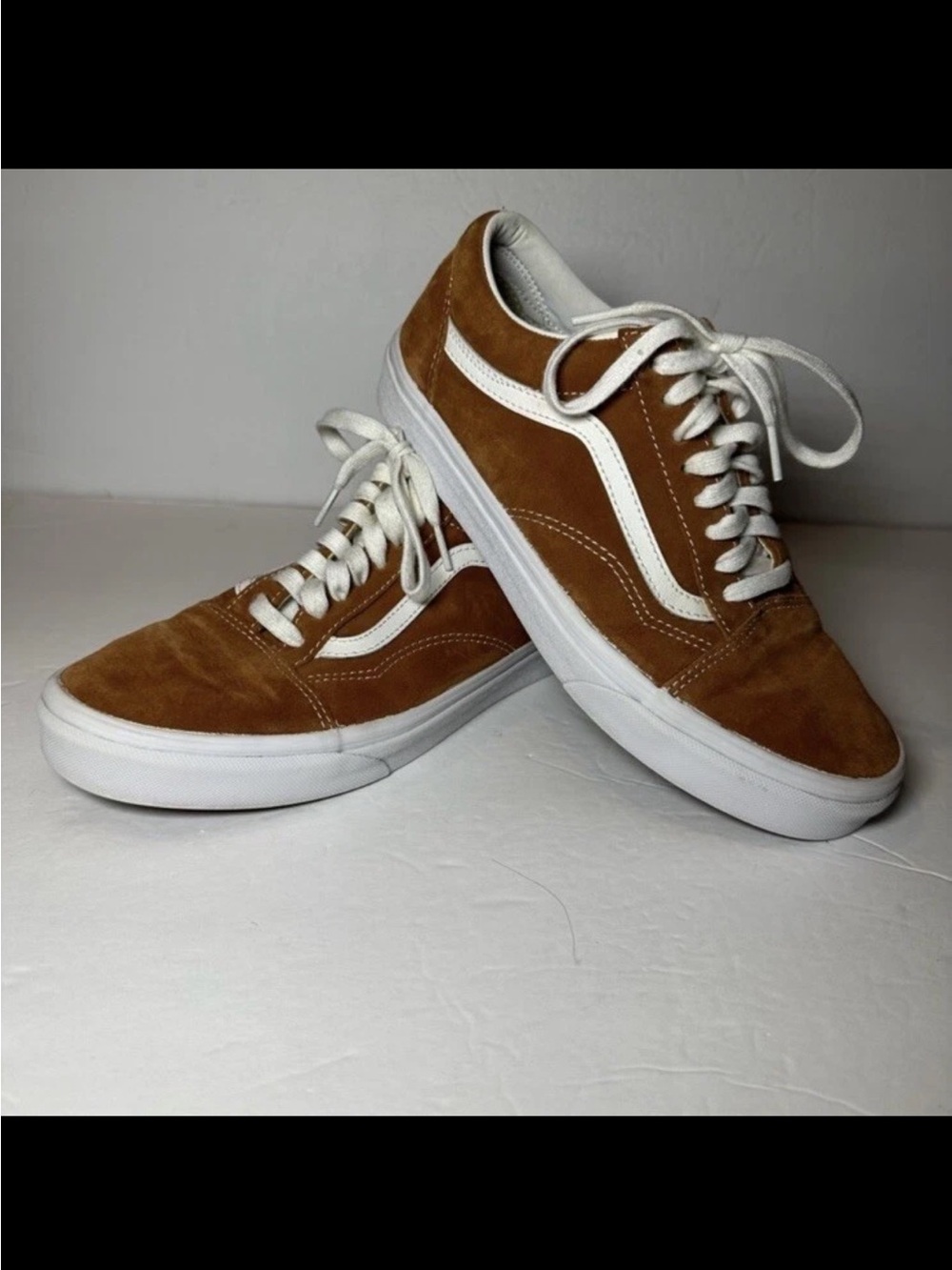 Vans Off The Wall Unisex Scotchgard Burn Orange/ Brown Suede Shoes